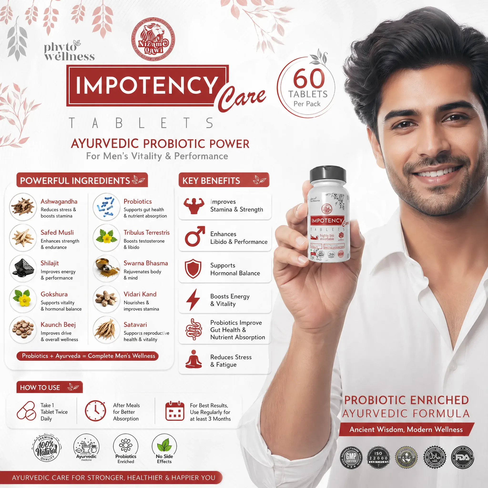 Probiotic Impotency Care 60 Tablets (HS00611)